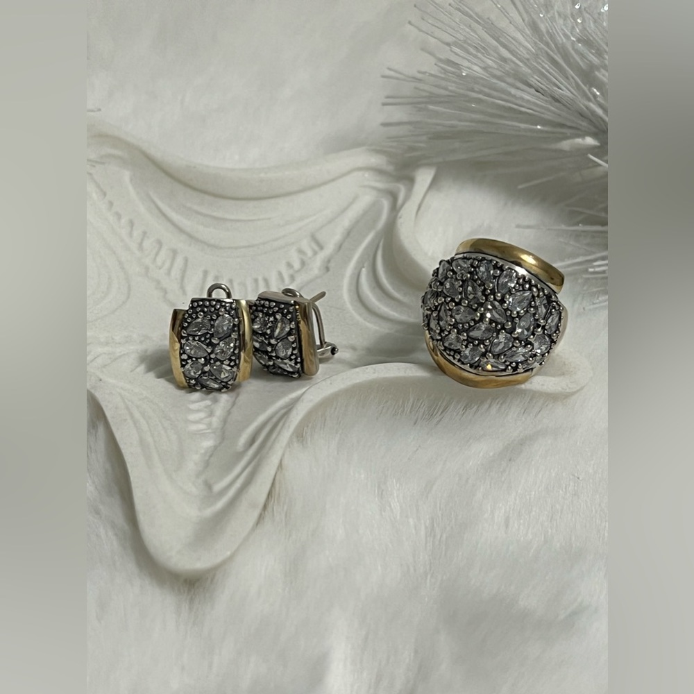 925 Earrings and Ring